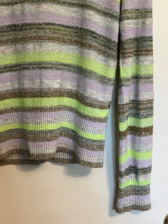 Anthropologie Pilcro Darby Stripe Summer Sweater Medium - Picture 11 of 13